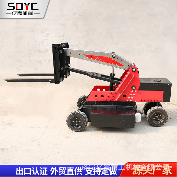 Small tank-type forklift, electric walking lifting, logistics warehouse loading and unloading forklift, 0.8-ton handling vehicle Application Scenario