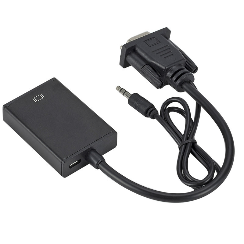 VGA to HDtv with audio converter, VGA public to HDtv female high-definition connection cable, computer to TV Item Picture