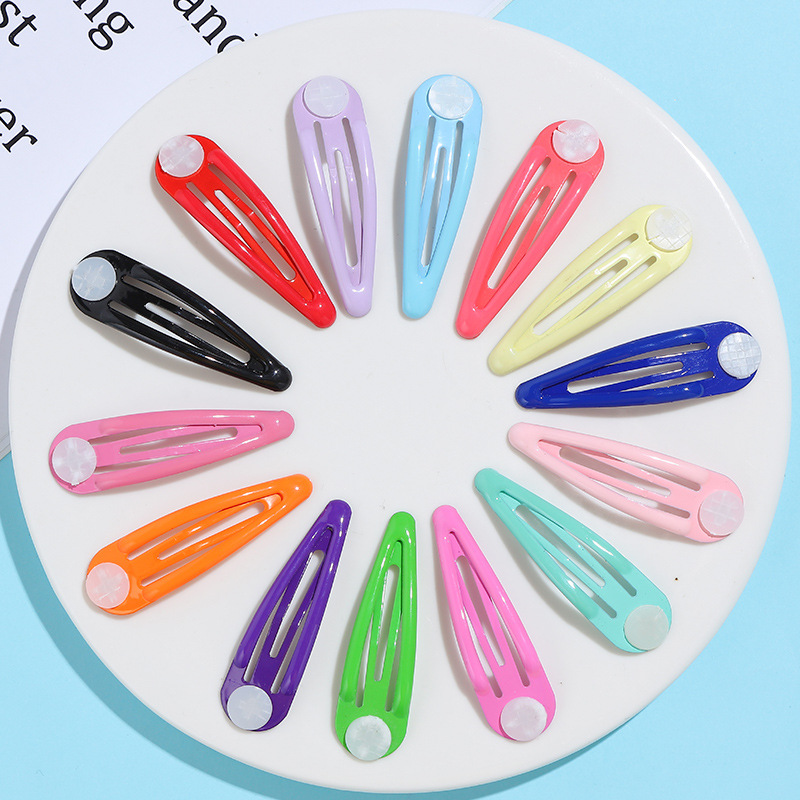 Web celebrity with tray gasket candy color drip BB levels clip to DIY craft clip hairpin hair accessories with children Application Scenario