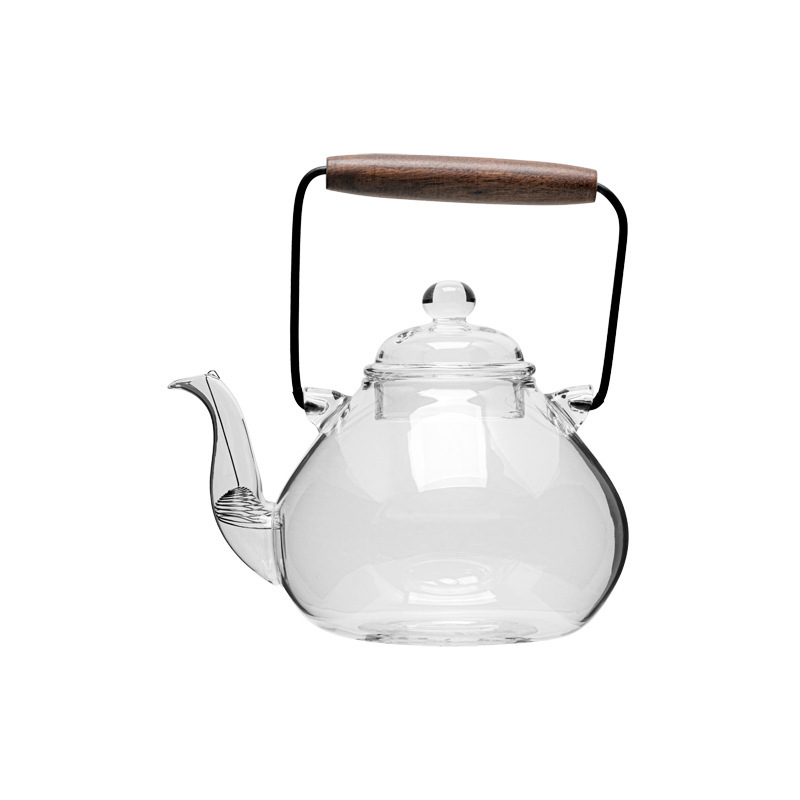 High borosilicate glass handle teapot, electric ceramic stove, kettle for boiling tea, household glass teapot, large-capacity teapot for brewing tea Item Picture