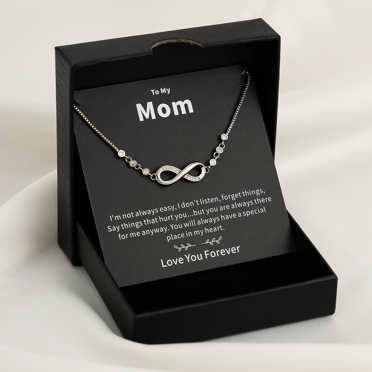 European and American cross-border jewelry Mother 's day necklace for women, simple necklace gift box, holiday gift mom necklace details Picture