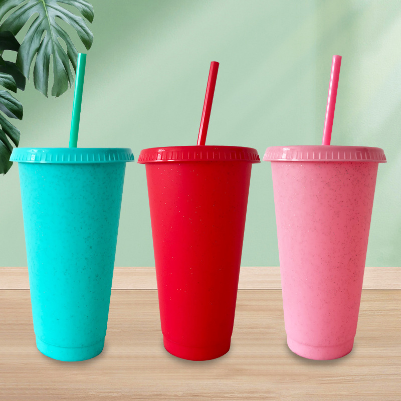 【 Processing and Customization 】 Large-capacity water cups for offices and milk tea shops, available in multiple colors. Cross-border hot sales wholesale full figure