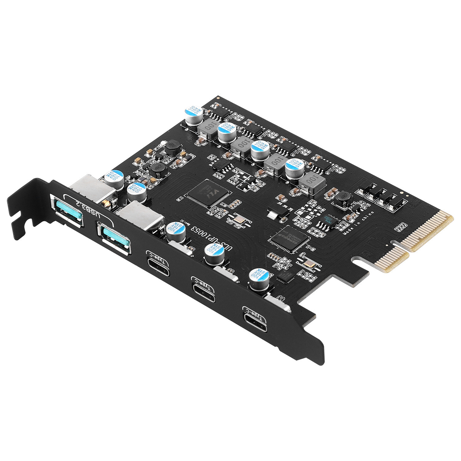 Manufacturer's in-stock Type-C expansion card, USB3.2 driverless desktop computer adapter card, 20Gbps computer graphics card Item Picture