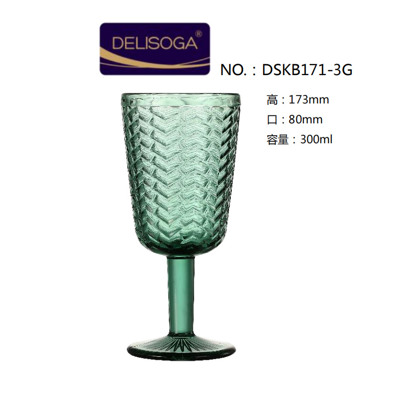 Wholesale of DELISOGA engraved red wine glasses, multi-functional cups, juice cups, wine glasses and glass cups with logo printing Specification drawing