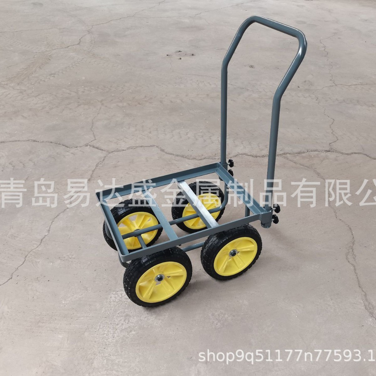 New type of Japanese 4510 iron pu four-wheel trolley, foam wheel trolley, logistics vehicle in stock full figure