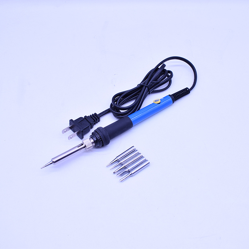 Cross-border 60w direct insertion constant-temperature soldering iron, beautiful 110V European standard 220V soldering iron set, soldering tool Specification drawing