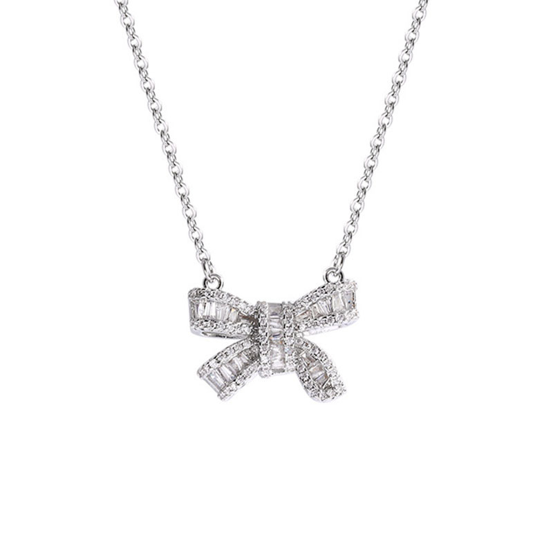 Wholesale of the 2025 new micro-inlaid zircon collarbone chain with a cold design sense, light luxury, niche and super sparkling butterfly necklace Item Picture