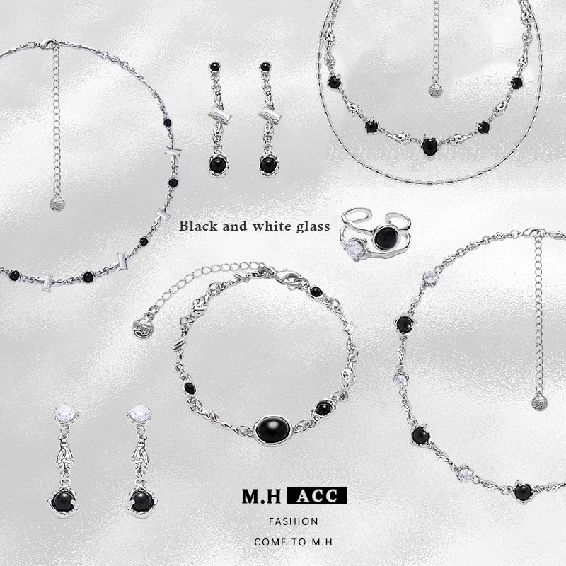 Black Pearl Lava Irregular Necklace for women wholesale, unique design sense collarbone chain, fashionable and versatile, retro necklace new style full figure