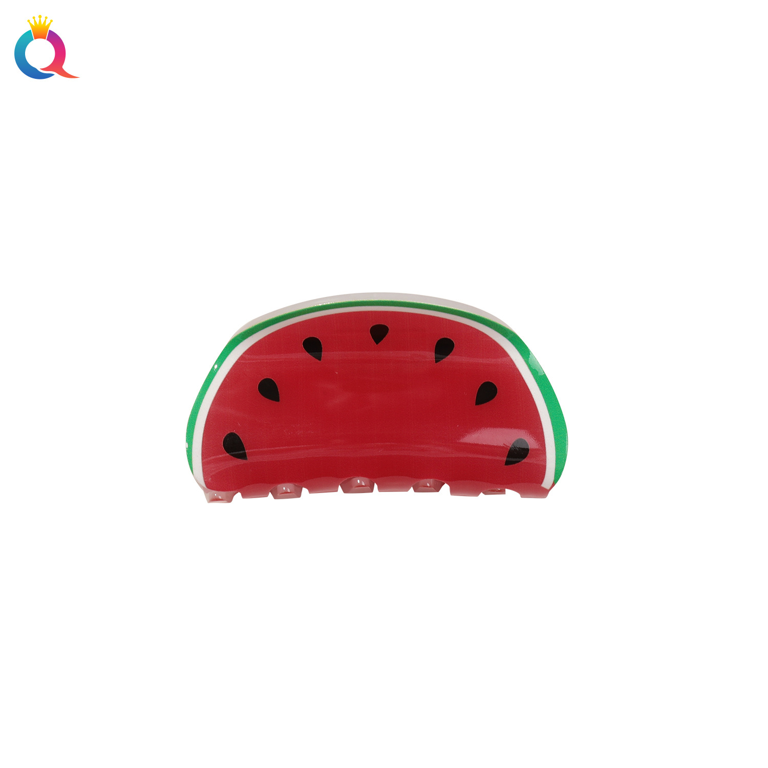 Qiyue Cross-border Fruit Hair Clip Creative New Style Simple and high-end Korean Shark clip Half tie Hair clip for children Item Picture