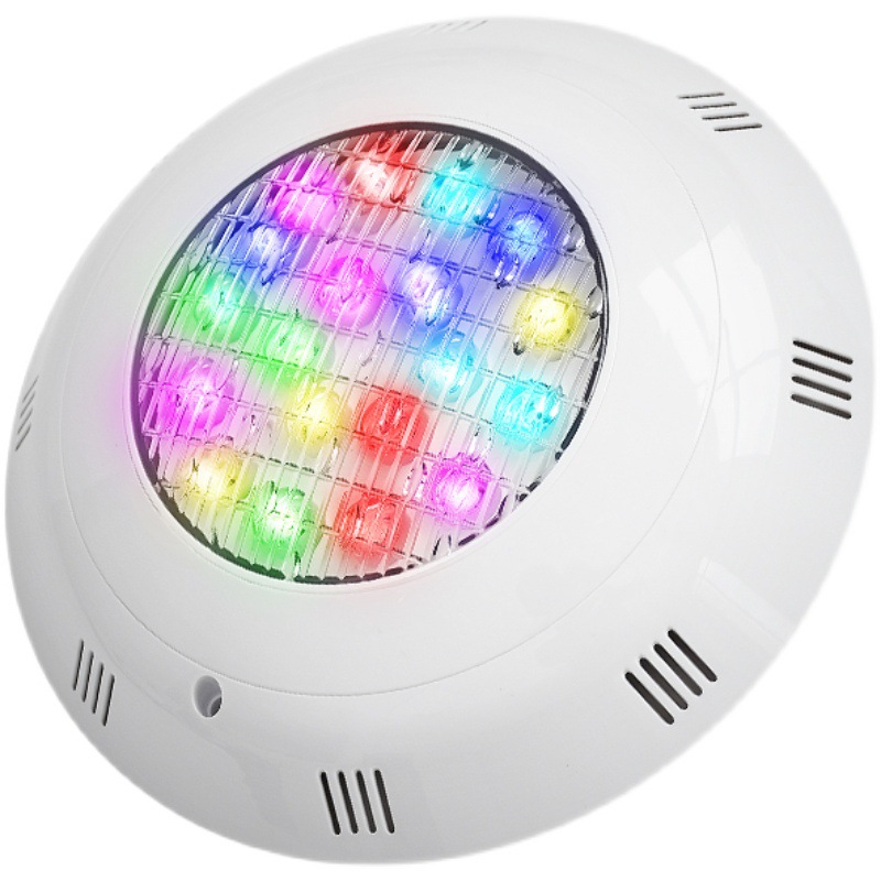 led swimming pool light, underwater wall light, cross-border special supply, seven-color wall-mounted underwater light, fish pond, water pool, swimming pool wall light Item Picture