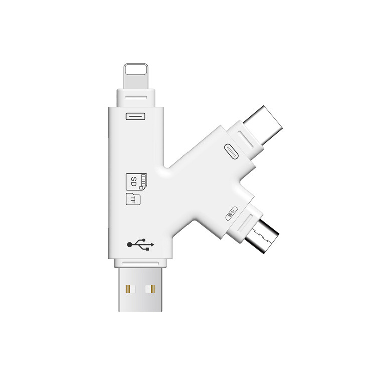 Cross-border camera card reader Android Type-C to TF SD Mobile phone card reader compatible with Apple iPhone15 details Picture