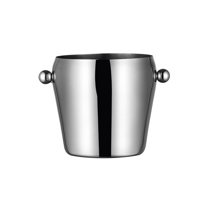 Thickened ice cube bucket, 304 stainless steel, bar ice bucket, advertising ice bucket, KTV ice bucket, storage ice bucket, portable ice granule bucket Item Picture