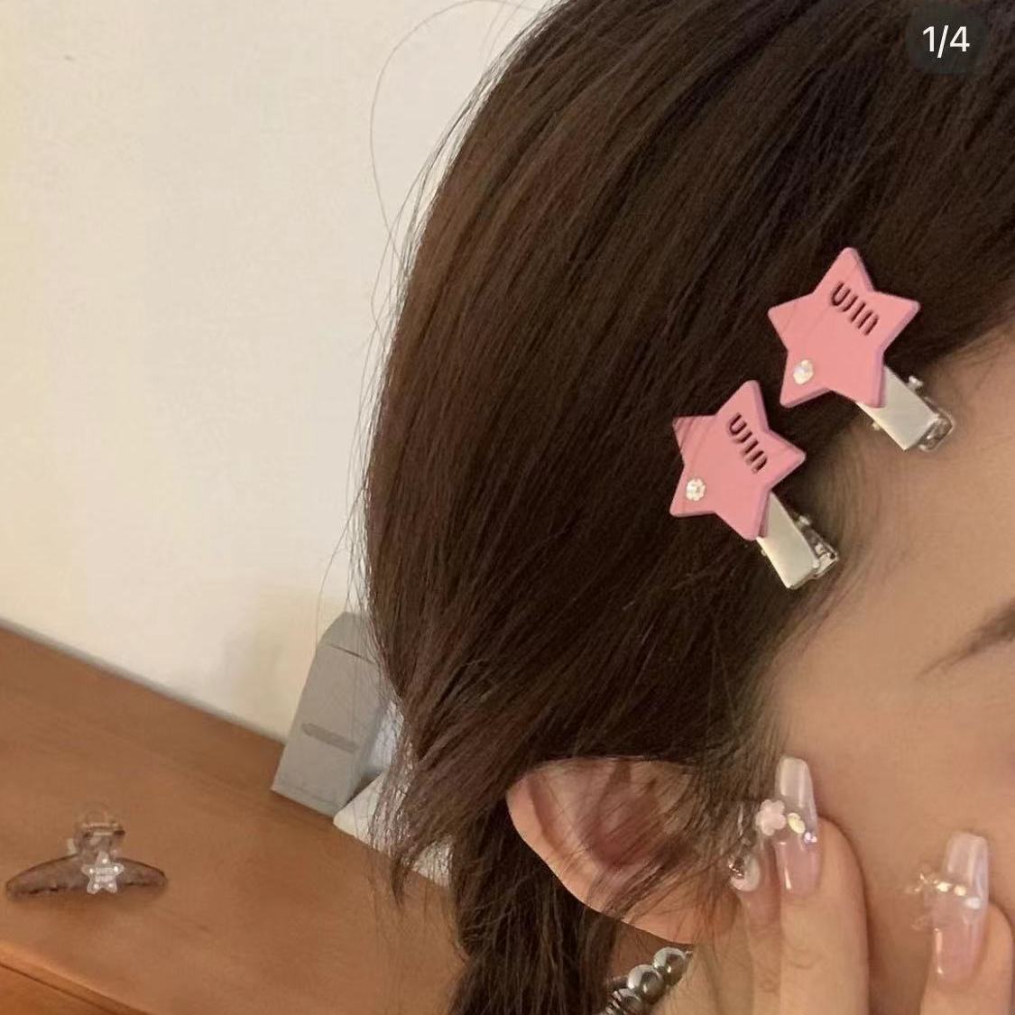 Metal InS-style hair clips, hairpin clips by the fringe, one-yuan wholesale, trendy hair accessories, summer high-end style hair clips Specification drawing