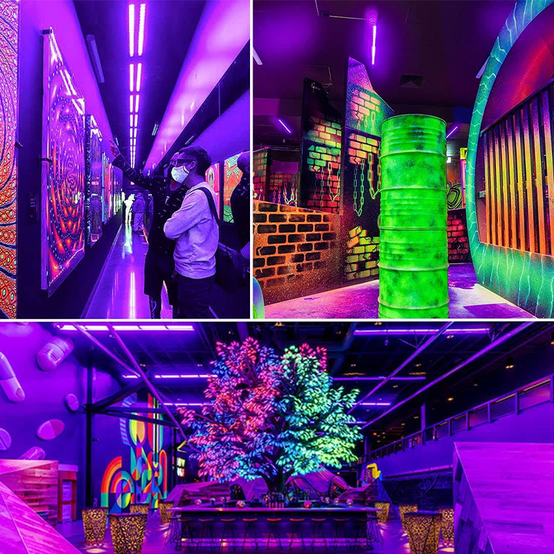 Amazon UV violet LED wall-washing light 36W KTV stage black field effect light Long strip fluorescent atmosphere line light Application Scenario