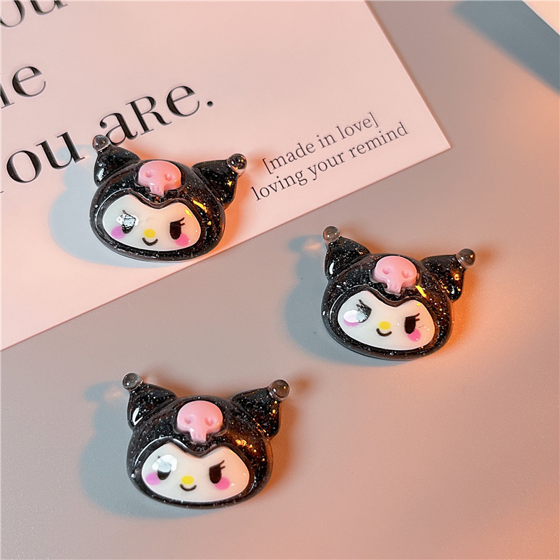 DIY cream glue resin small accessories, transparent love cards, transparent phone cases, DIY accessories, hair clips, hair accessories details Picture