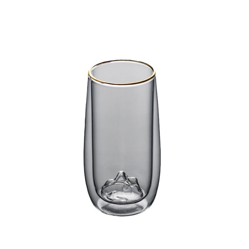 Tea ceremony cup, transparent double-layer heat-insulating glass cup, flower brewing cup, green tea cup, special drinking cup for men and women, office and household use Item Picture