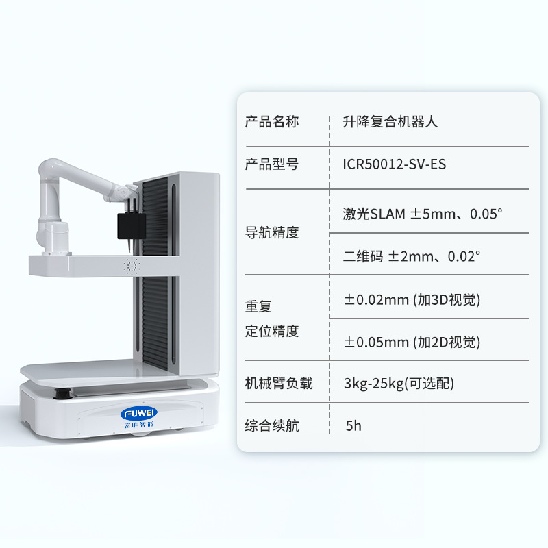 AGV mobile robot 2D and 3D vision AI intelligent car positioning flexible assembly loading and unloading mechanical arm AMR undefined