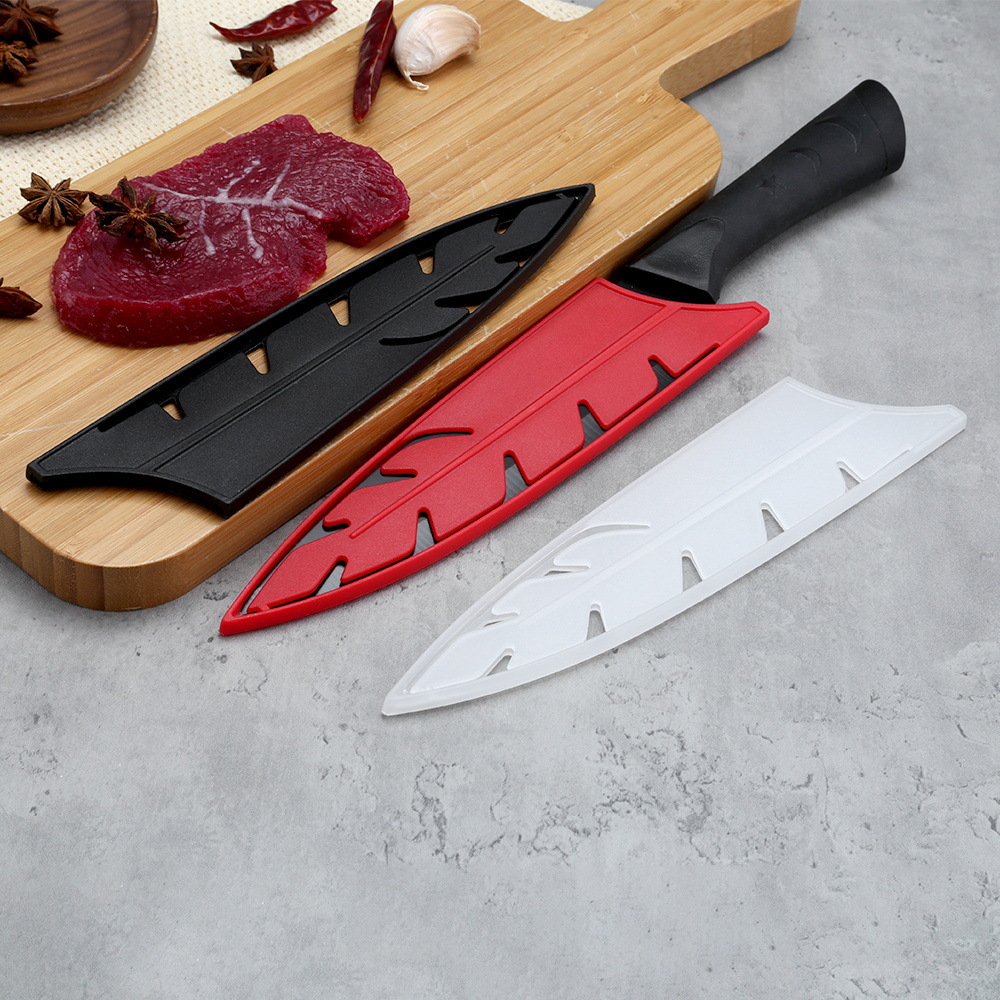 Xingye Qianye plastic protective case 8-inch Western-style chef knife sheath color knife cover black universal knife cover Specification drawing