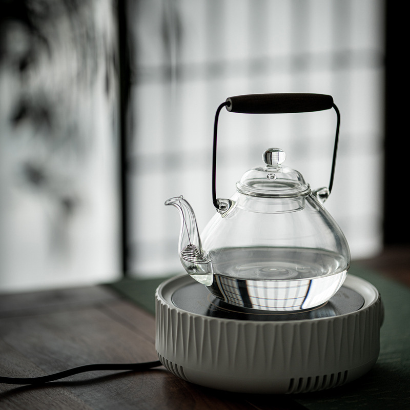 High borosilicate glass handle teapot, electric ceramic stove, kettle for boiling tea, household glass teapot, large-capacity teapot for brewing tea details Picture