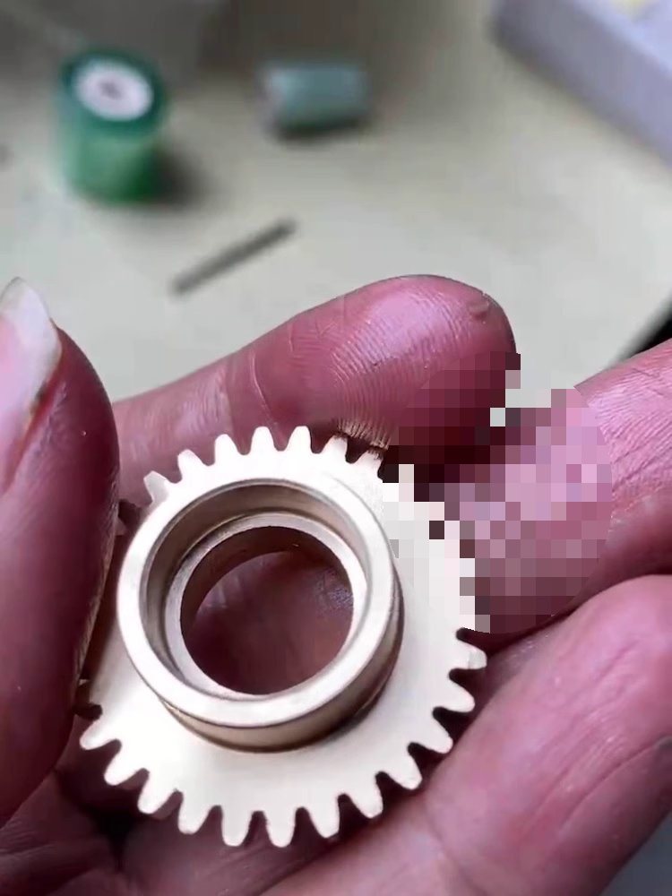 0.5 die boss copper gears, 15 to 39 teeth micro helical gears, helical racks, worm wheels and worm gears, custom hobbing details Picture