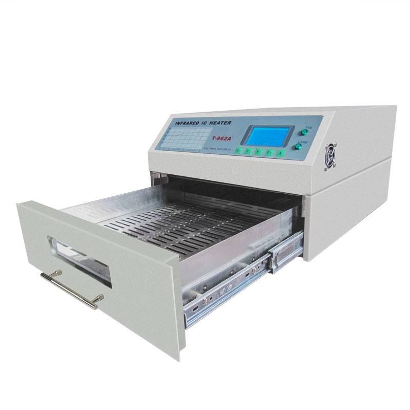 Puhui T962A/C reflow soldering machine, small infrared surface mount technology (SMT) drawer oven, fully automatic PCB double-sided panel smoke exhaust Application Scenario