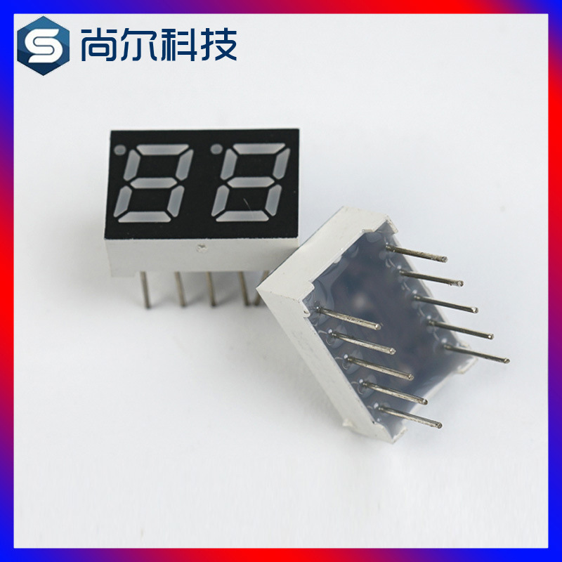 0.28-inch 2-digit digital tube high-brightness red digital tube display screen led digital tube Gongyang manufacturer wholesale full figure