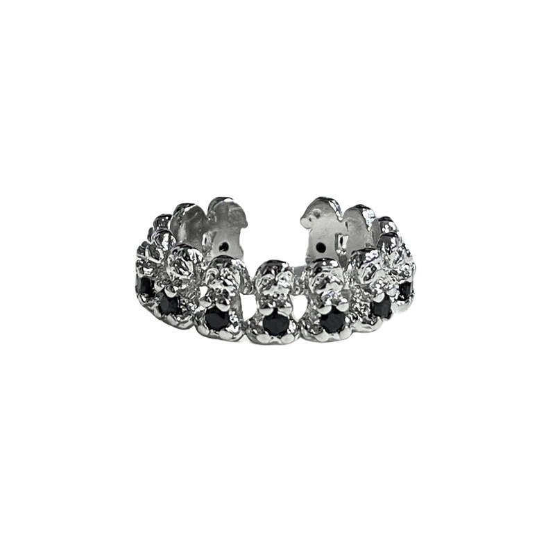 Irregular, unique, plain ring, simple and fashionable open ring, a cold and aloof style for women, with a sense of high-end elegance, sweet and cool, light luxury ring Item Picture