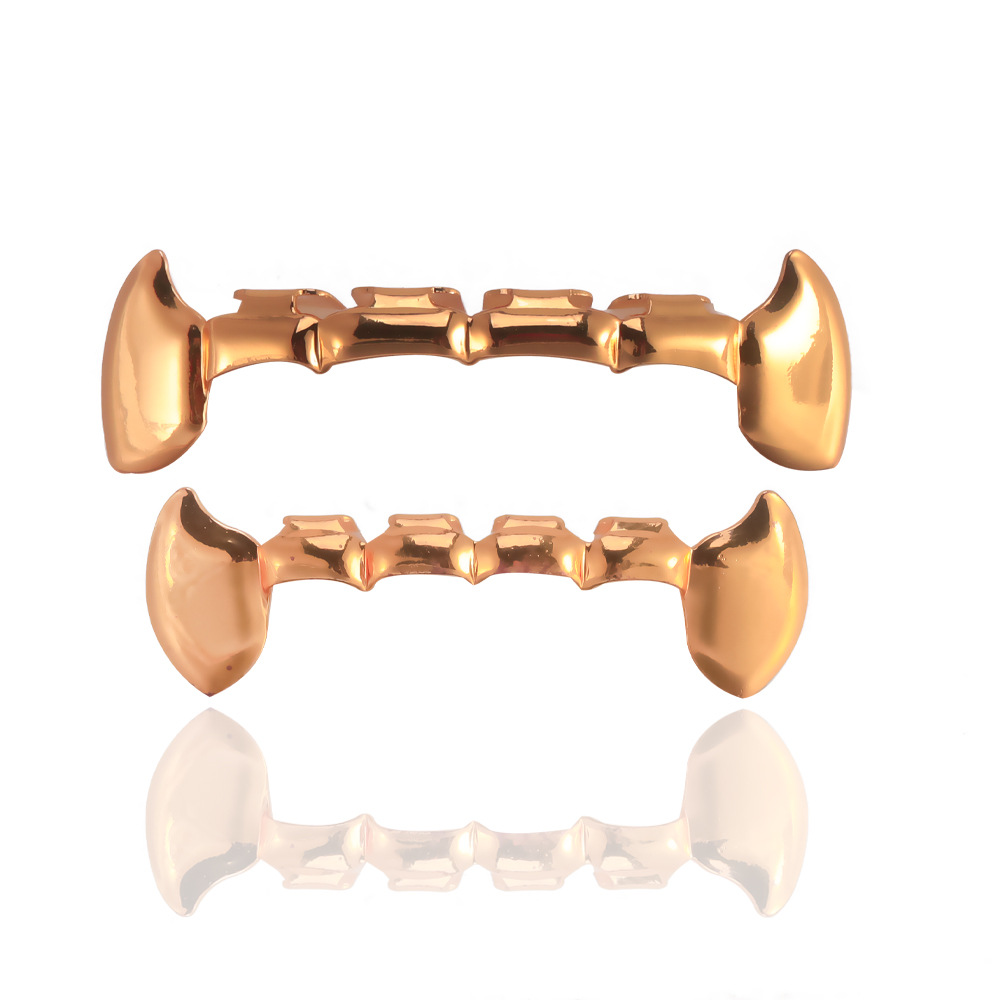 The manufacturer supplies fashionable and simple hollowed-out pointed hip-hop decorative teeth accessories for HIPHOP nightclubs and Halloween trendsetters details Picture