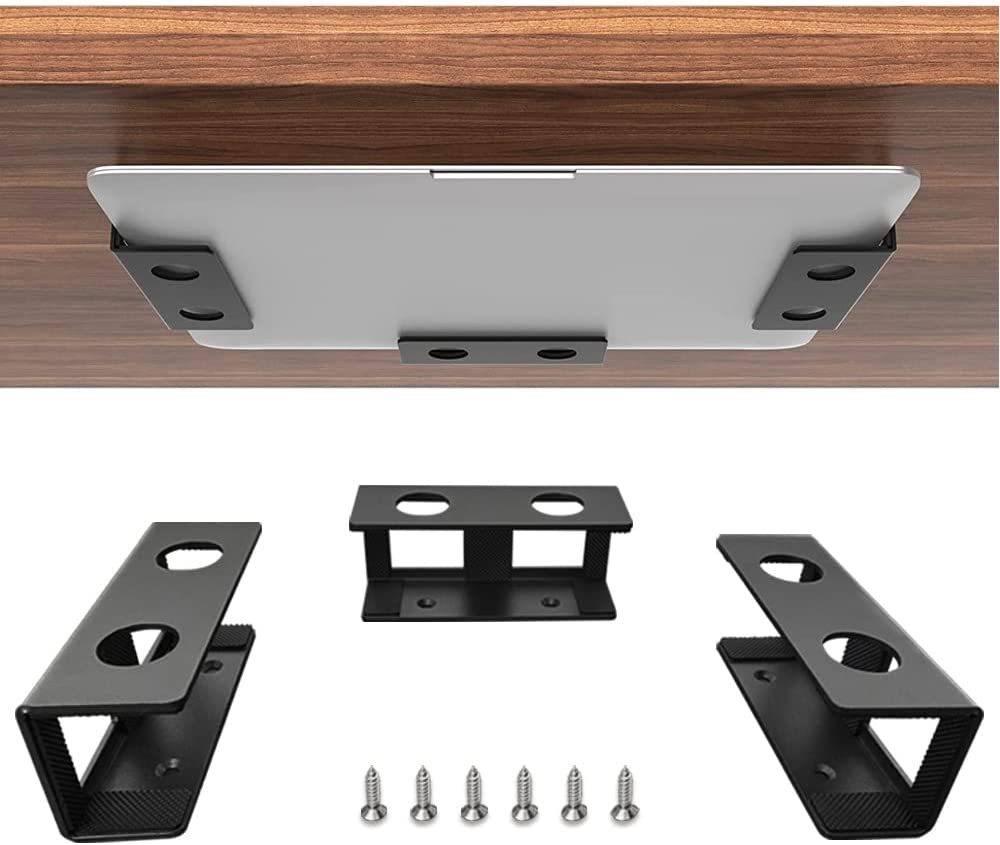 Notebook storage stand, creative metal tray stand under the desk, upgraded silicone protection, direct supply from the manufacturer details Picture