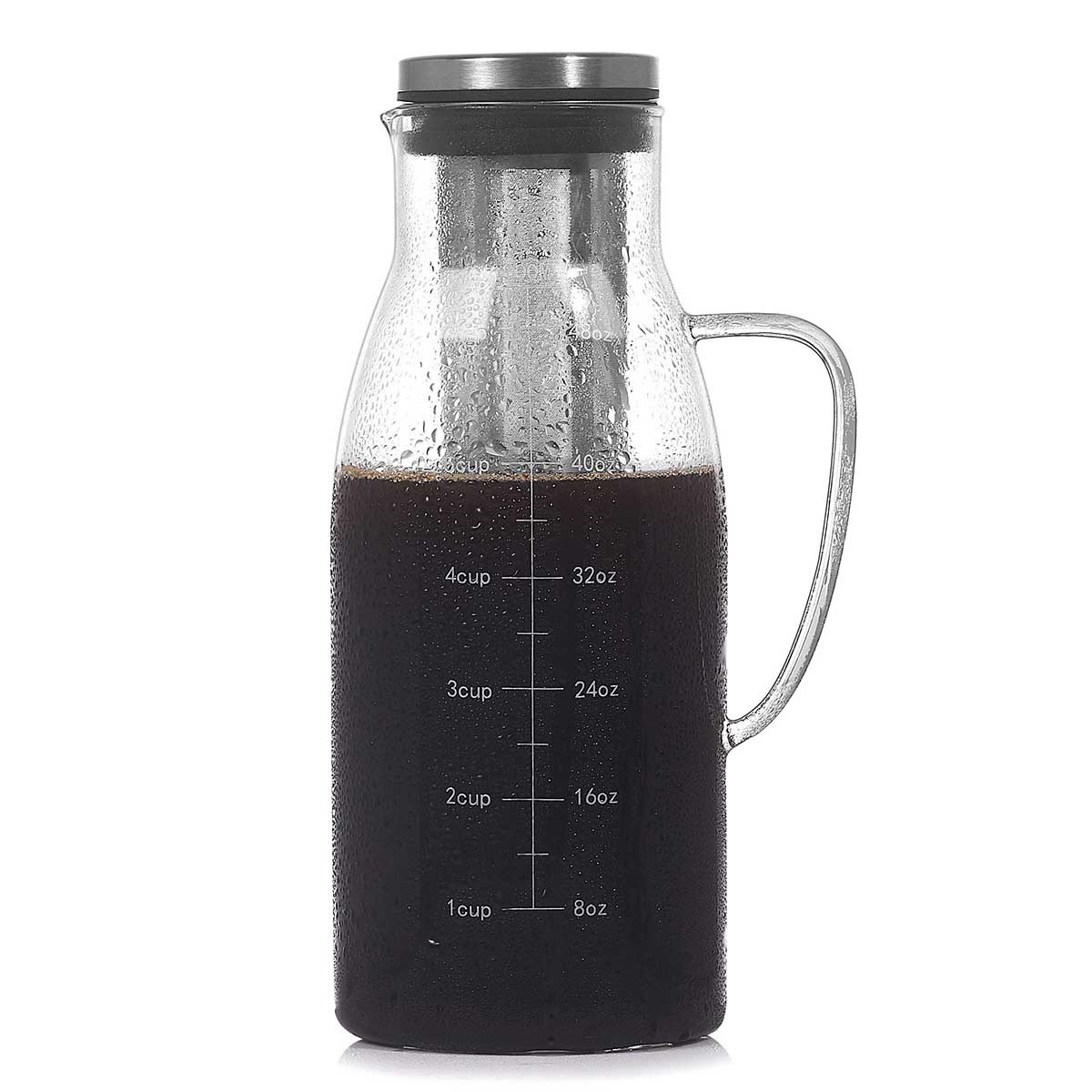 Cross-border glass coffee pot wholesale, brewing pot, filter coffee, cold brewing pot, large-capacity sharing pot, cold extraction coffee pot details Picture