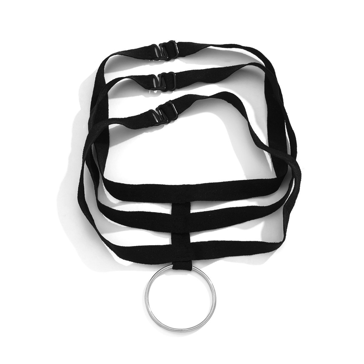 Dark-themed, trendy, sweet and cool necklaces, collarbone chains, geometric rings, and black elastic band necklaces from Europe and America Item Picture