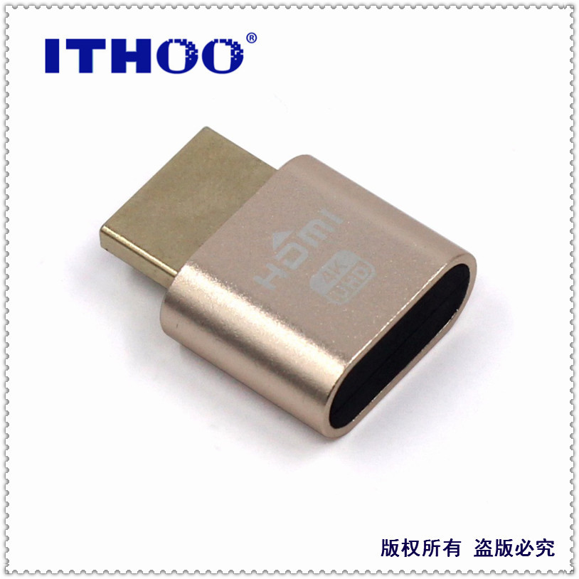 Graphics card spooker HDMI dummy plug Dummy load simulation high-definition Lock Screen Treasure virtual display details Picture