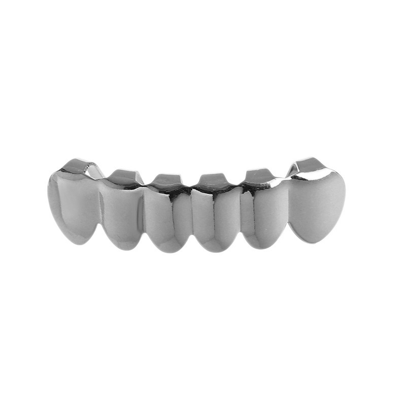 European and American ins hip-hop niche gold-plated dentures, smooth surface, funny and alternative decoration, party big gold teeth trend wholesale Item Picture
