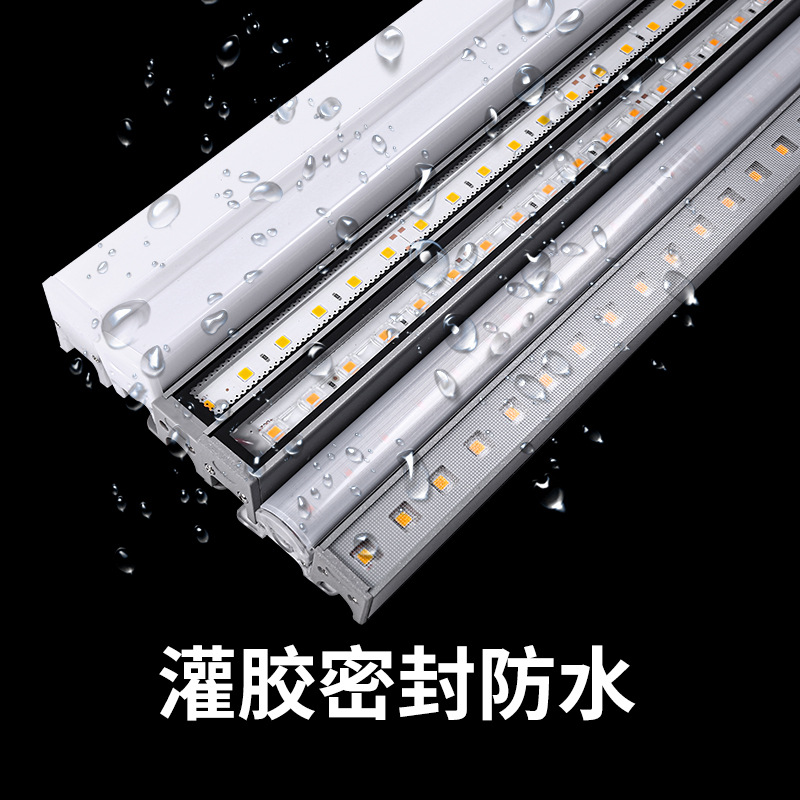 New led strip light outdoor waterproof color light, waterproof outdoor lighting sign project exterior wall contour strip light Specification drawing