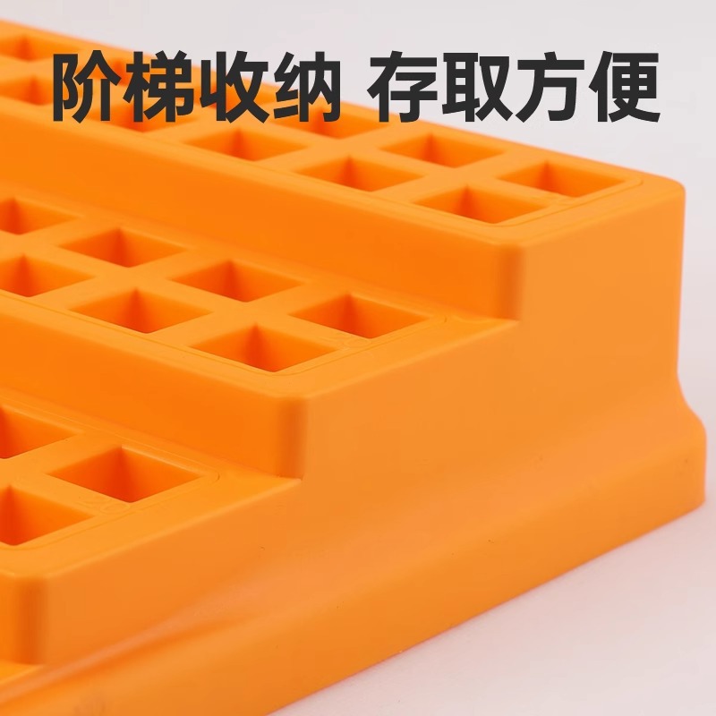 cnc lathe tool storage box, machining center turning tool, milling cutter, drill bit, tool holder parts management storage box Specification drawing