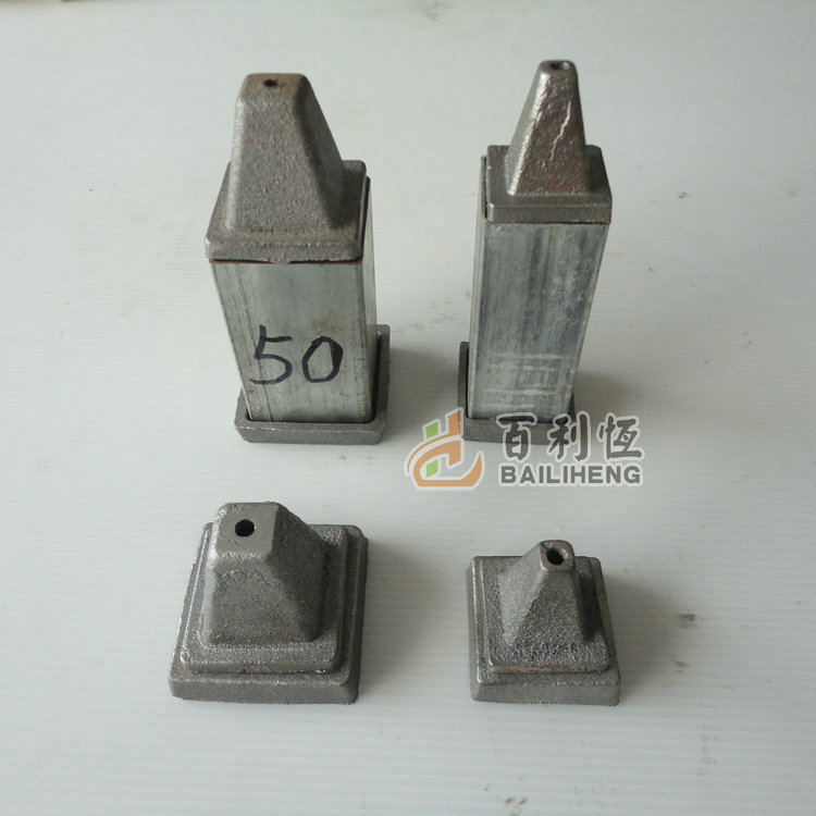 Wholesale of turnover boxes, iron box feet, bowls, stacking feet, stacking feet, square tubes, bottom feet, caps, heads, Qiaogu racks, material boxes full figure