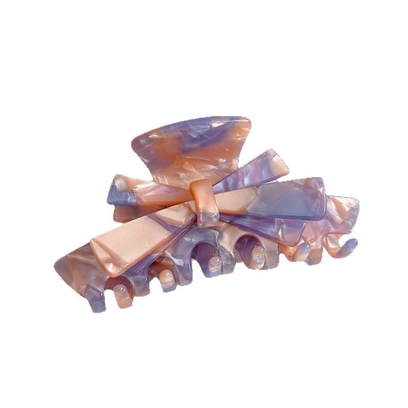 YD Korean Heavy Industry acetic Acid hair clip for the back of the head, 2025 new shark clip, large female high-end bow grabber Item Picture