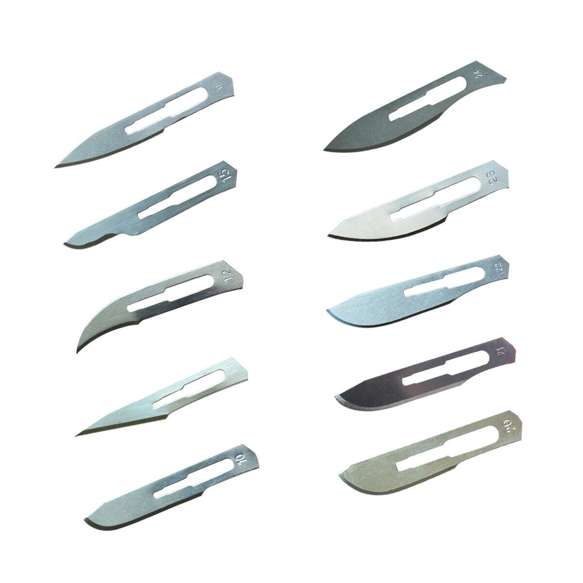 Disposable sterilized surgical blades made of carbon steel, carbon steel double eyelid engraving blades are not used in domestic hospitals details Picture