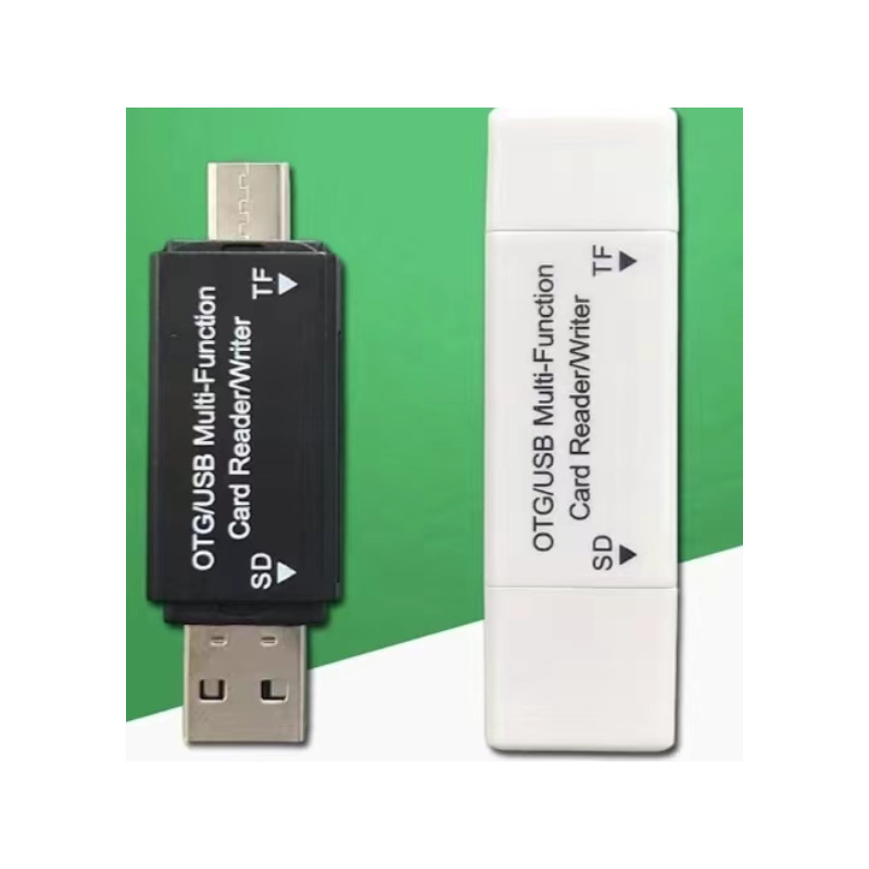 The new 2-in-1 Type-C OTG card reader with high-speed USB2.0 is suitable for mobile phone TF memory card S full figure