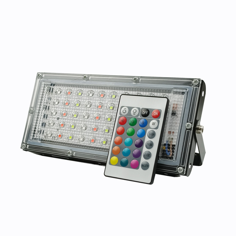 Cross-border LED floodlights, outdoor waterproof floodlights, led iodine tungsten lamps, RGB lawn floodlights, led spotlights Item Picture