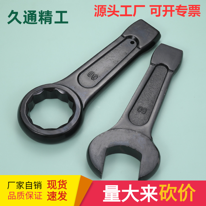 The manufacturer sells large percussion wrenches, heavy-duty box wrenches, straight handle percussion wrenches, and single-head large wrenches full figure