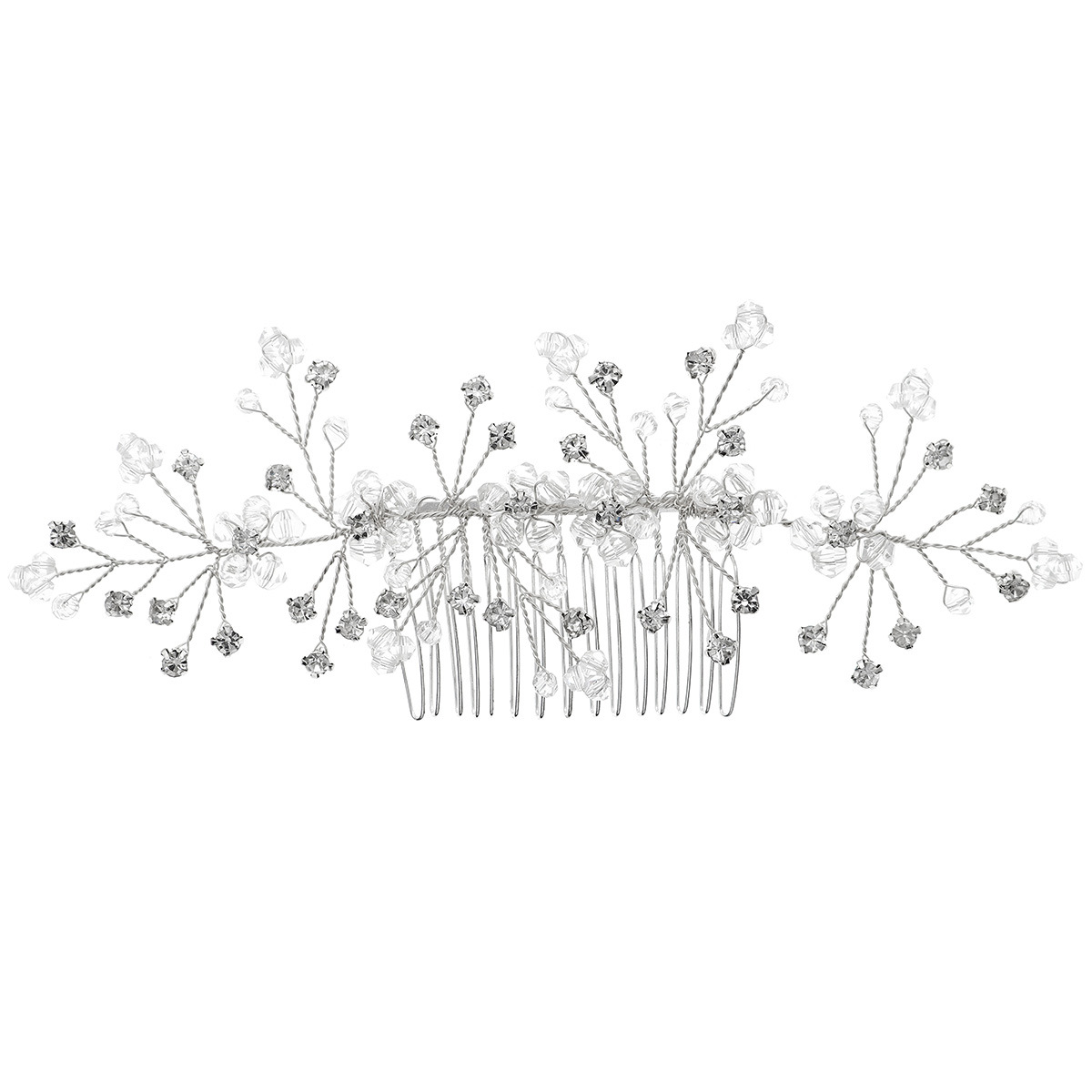 European and American bride accessories, handcrafted crystal hair combs, high-end retro wedding hair accessories, women's banquet updo, bride's comb Item Picture