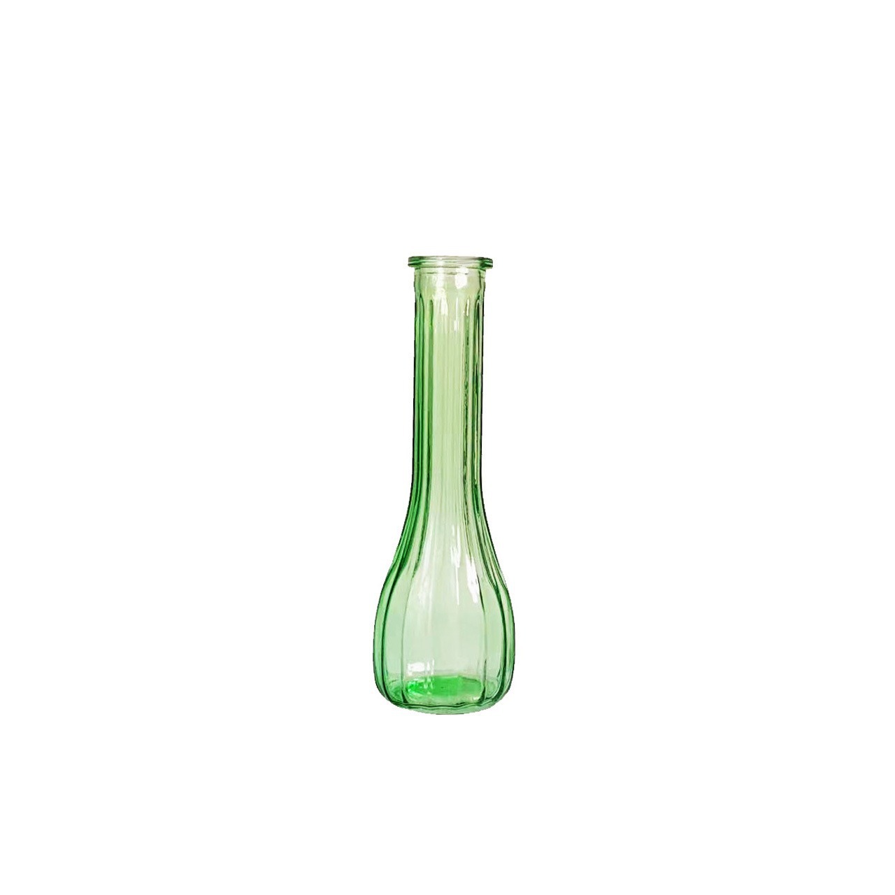French retro embossed glass mini vase, InS-style transparent hydroponic flower arrangement vase, desktop decorative item Item Picture