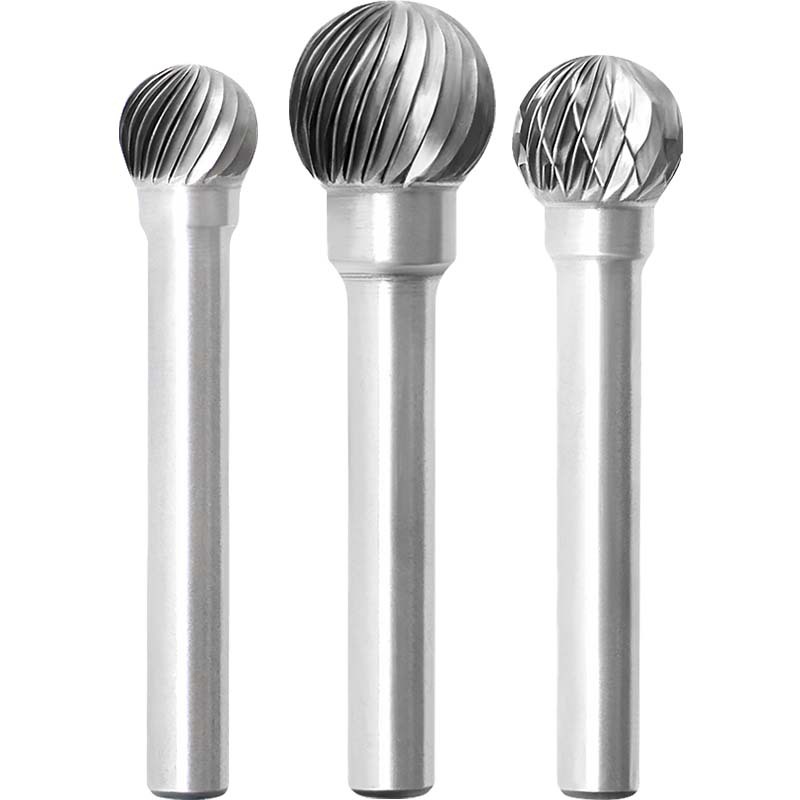 Spherical hard alloy grinding head tungsten steel milling cutter file single-tooth crossed double-textured ball head DX D1210M06 Golden Eagle Item Picture