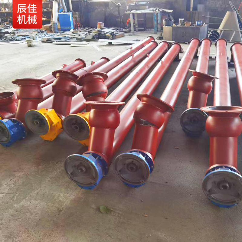 Automatic feeding machine for mortar conveying on construction sites, screw cutter, batching machine, screw conveyor with screw lifting details Picture