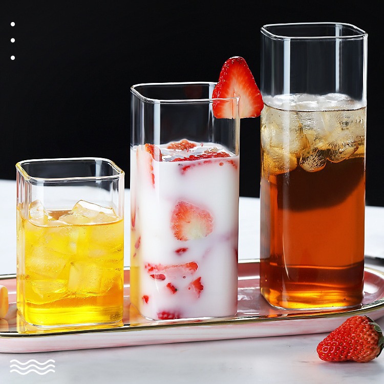ins glass cups, yogurt cups, ice cream cups, dessert cups, pudding cups, Popsicle cups, single-item coffee cups