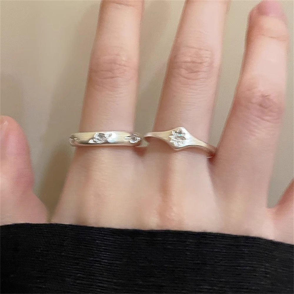 Octagonal plain ring open ring for women, a light luxury and high-end, niche design index finger ring, exquisite, individual and fashionable ring Item Picture