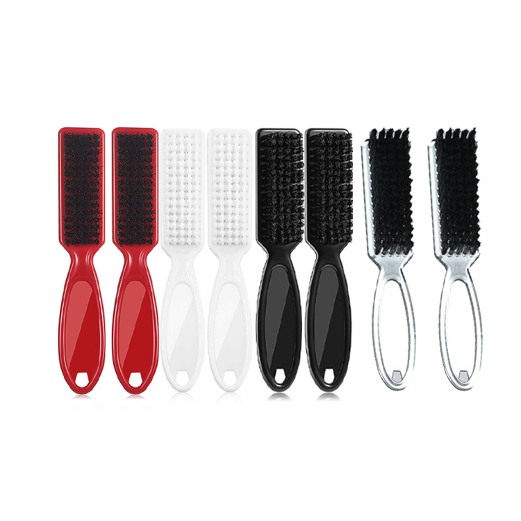 Amazon Barber Vintage oilhead brush, beard brush, carved and crushed hair brush, two-in-one hair cleaning brush, straw brush full figure