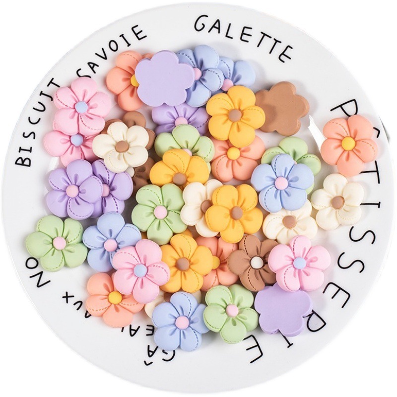 diy resin accessories hair clips, simulated flower phone cases, crocs, shoes and clothing accessories, cream glue accessories wholesale details Picture