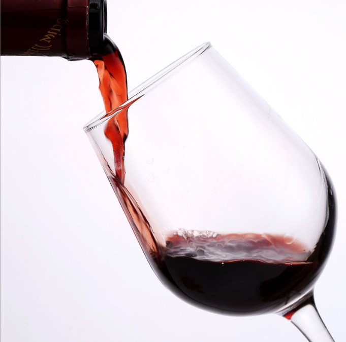 French Le Merrier estate red wine glasses, creative tall glasses, home tempered glass wine glasses, champagne wine glasses Specification drawing